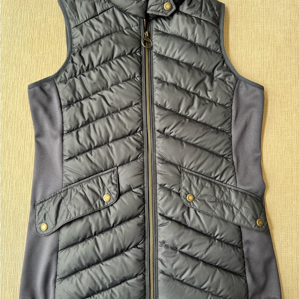 Gray Quilted Vest by Barbour